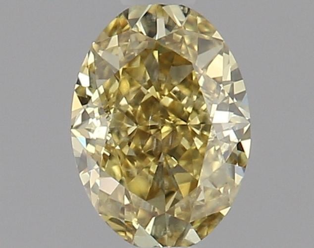0.5 Ct. Fancy Deep Yellow Oval Diamond