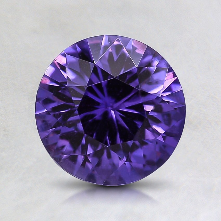 7x7mm Purple Round Sapphire