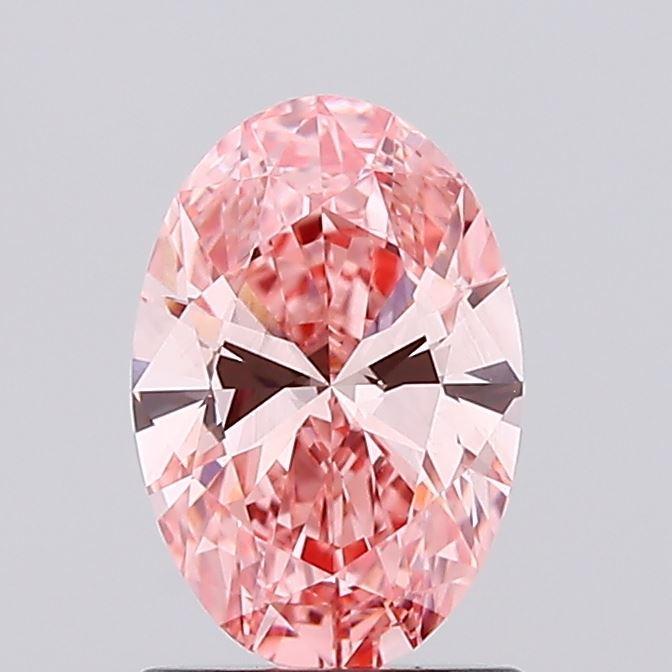 1.05 Ct. Fancy Vivid Pink Oval Lab Grown Diamond