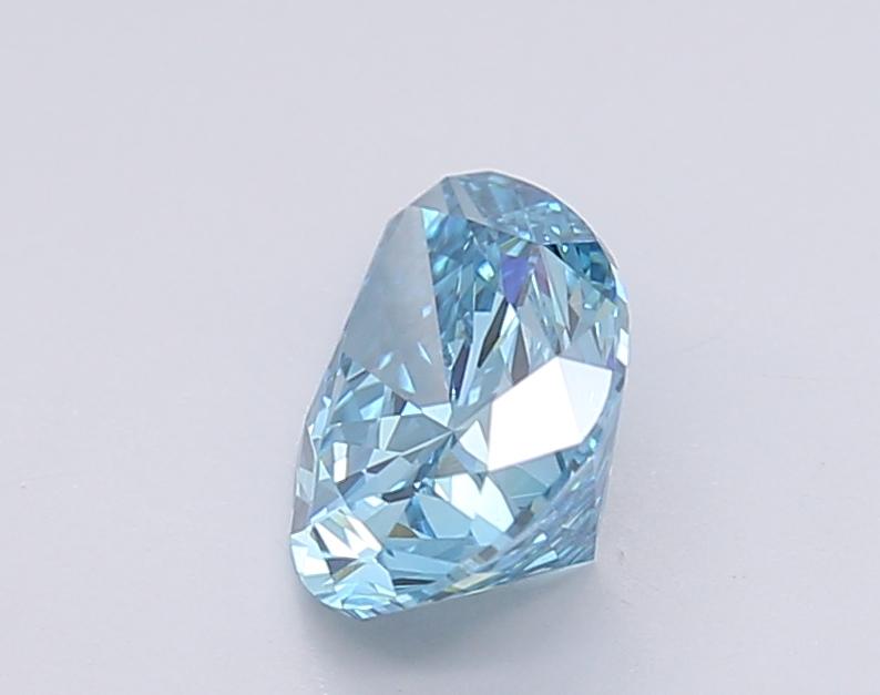 1.47 Ct. Fancy Vivid Blue Pear Lab Grown Diamond