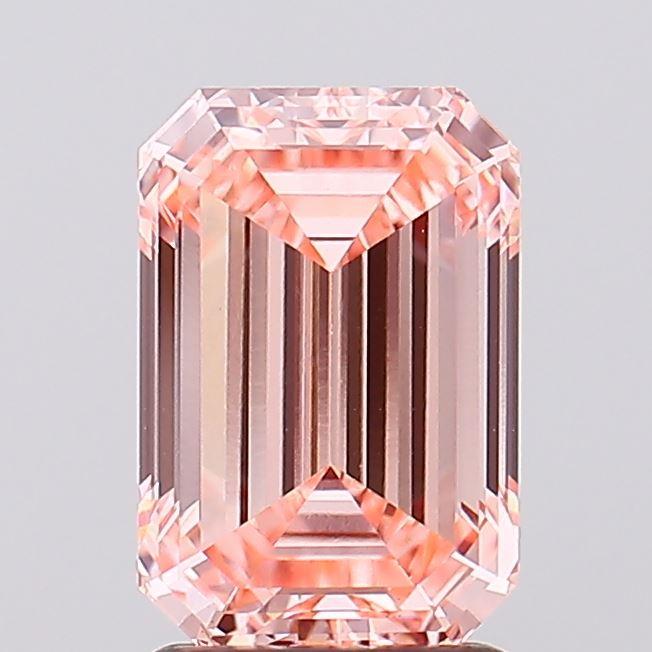 2.02 Ct. Fancy Intense Pink Emerald Lab Grown Diamond