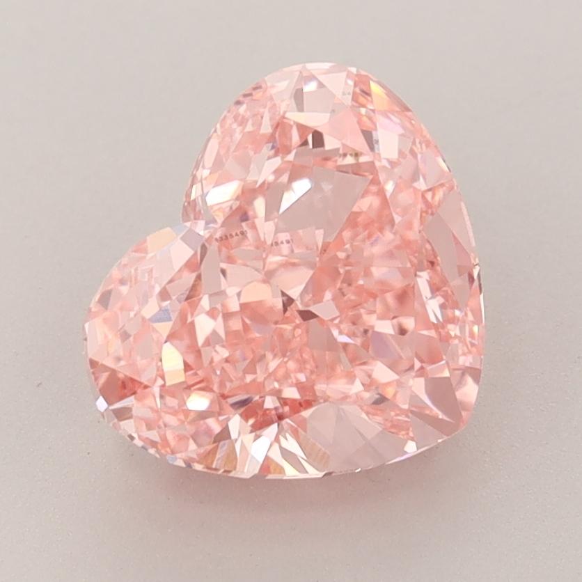 2.71 Ct. Fancy Vivid  Pink Heart Lab Grown Diamond
