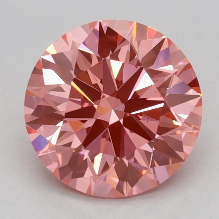 1.54 Ct. Fancy Vivid Pink Round Lab Grown Diamond