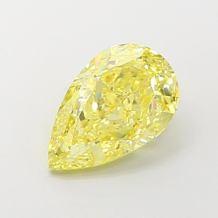 4.03 Ct. Fancy Intense Yellow Pear Lab Grown Diamond