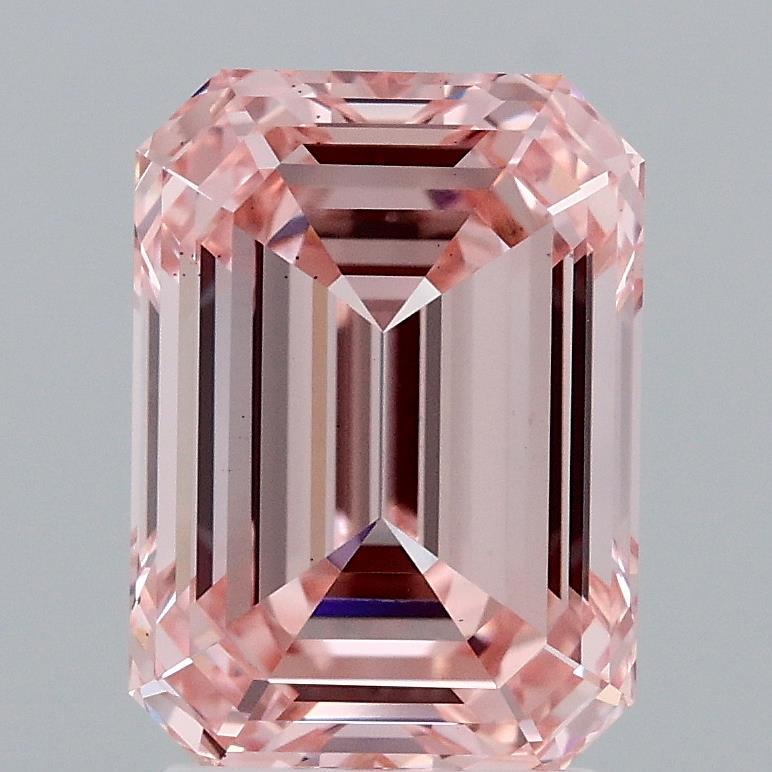 2.90 Ct. Fancy Intense Pink Emerald Lab Grown Diamond