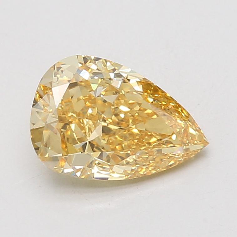 2.07 Ct. Fancy Intense Yellow Pear Lab Grown Diamond