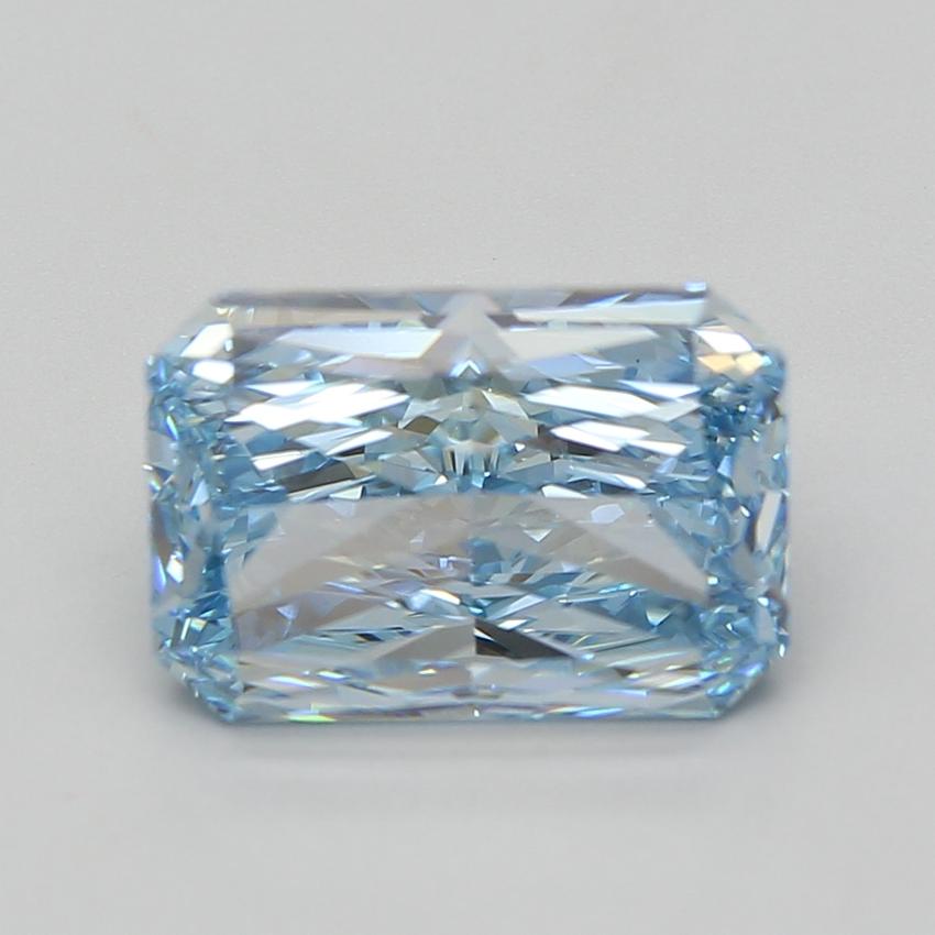 5.07 Ct. Fancy Vivid Blue Radiant Lab Grown Diamond