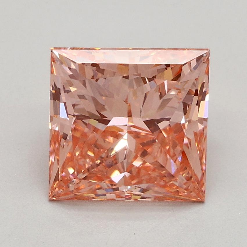 1.98 Ct. Fancy Intense Pink Princess Lab Grown Diamond