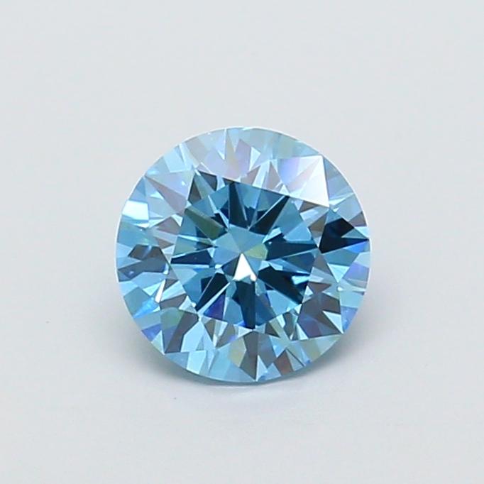 1.06 Ct. Fancy Vivid  Blue Round Lab Grown Diamond