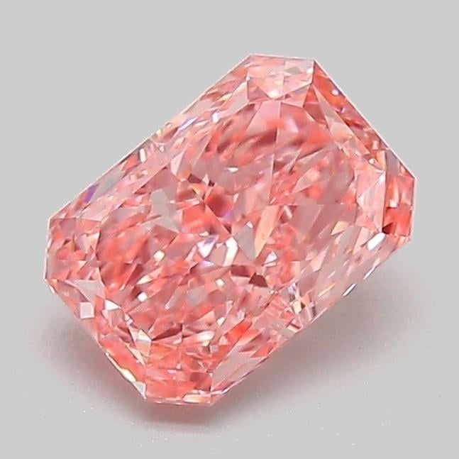 1.04 Ct. Fancy Vivid Pink Radiant Lab Grown Diamond