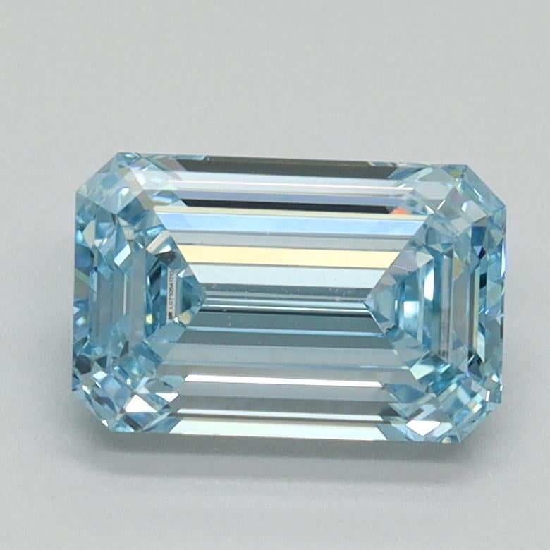1.54 Ct. Fancy Intense Blue Emerald Lab Grown Diamond