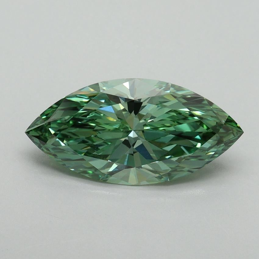 2.14 Ct. Fancy Vivid Green Marquise Lab Grown Diamond