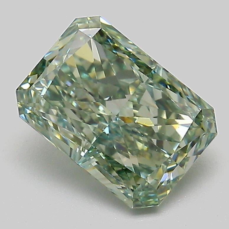 2.06 Ct. Fancy Intense  Green Radiant Lab Grown Diamond