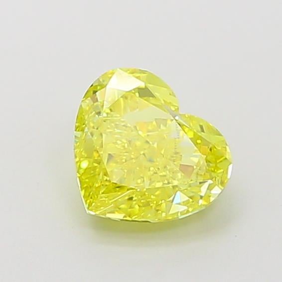 1.07 Ct. Fancy Vivid  Yellow Heart Lab Grown Diamond