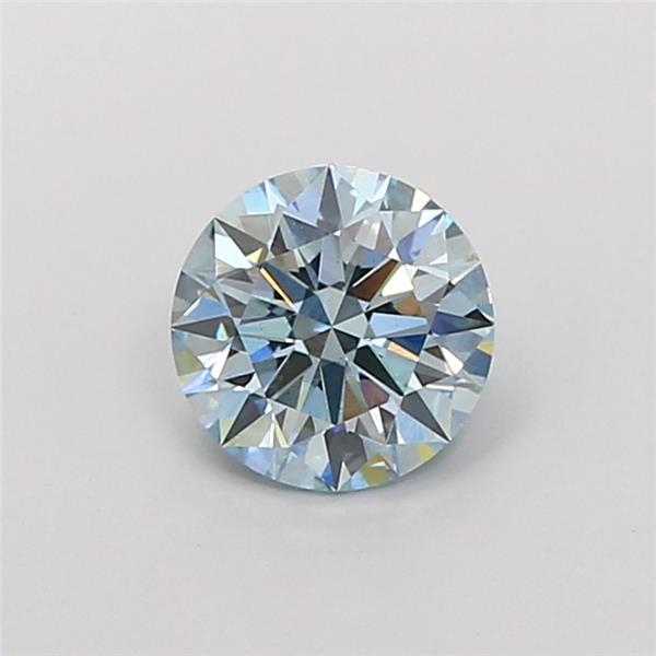 1.08 Ct. Fancy Intense  Blue Round Lab Grown Diamond
