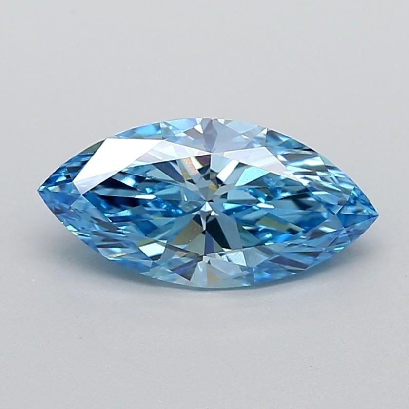 2.10 Ct. Fancy Vivid  Blue Marquise Lab Grown Diamond