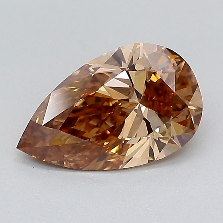 1.07 Ct. Fancy Light  Brown Pear Lab Grown Diamond