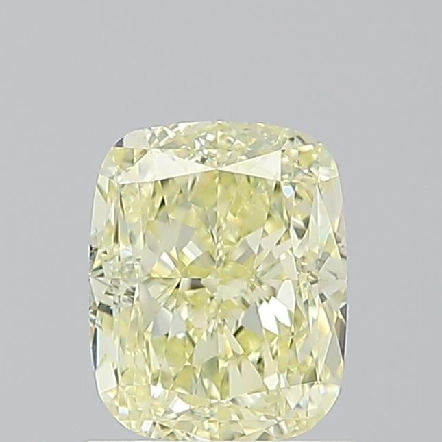 1.01 Ct. Fancy Light  Yellow Cushion Diamond