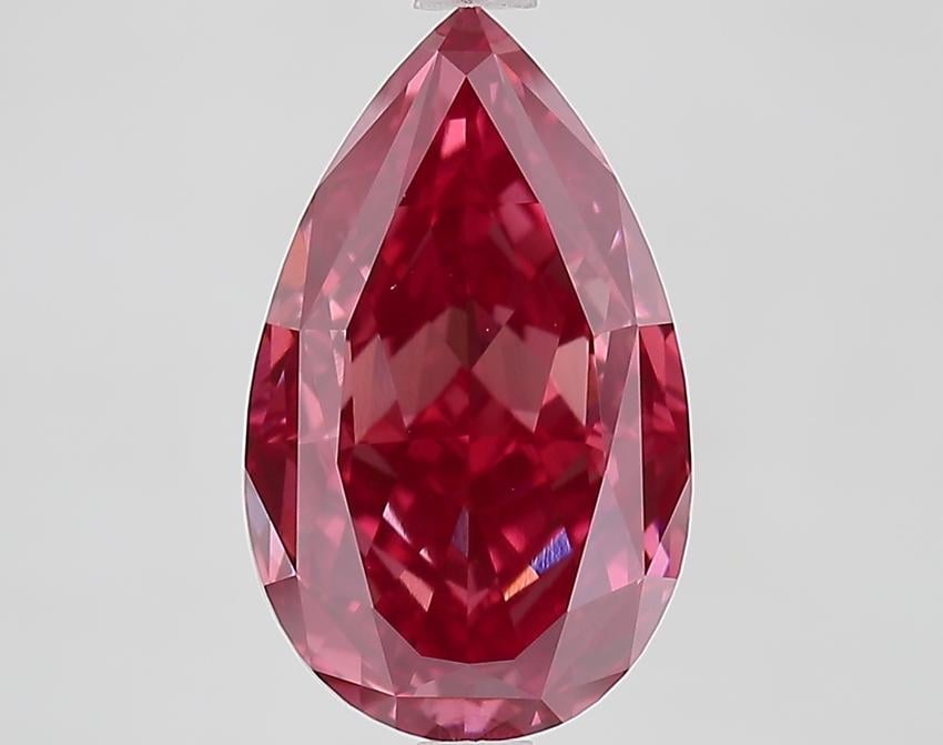 4.44 Ct. Fancy Vivid Pink Pear Lab Grown Diamond