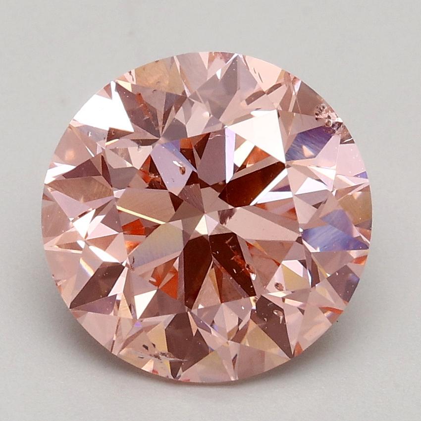 2.52 Ct. Fancy Intense Pink Round Lab Grown Diamond