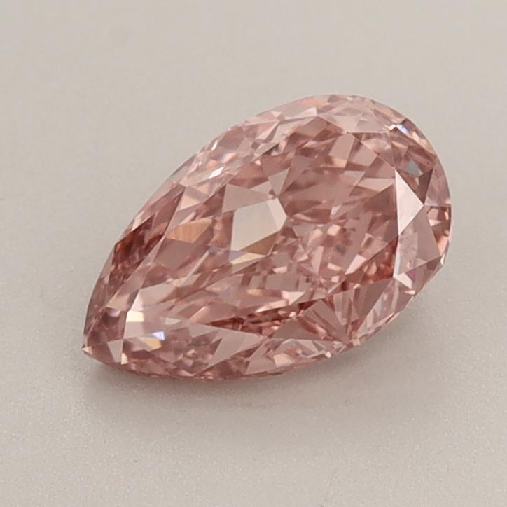 1.08 Ct. Fancy Vivid Brownish Pink Pear Lab Grown Diamond