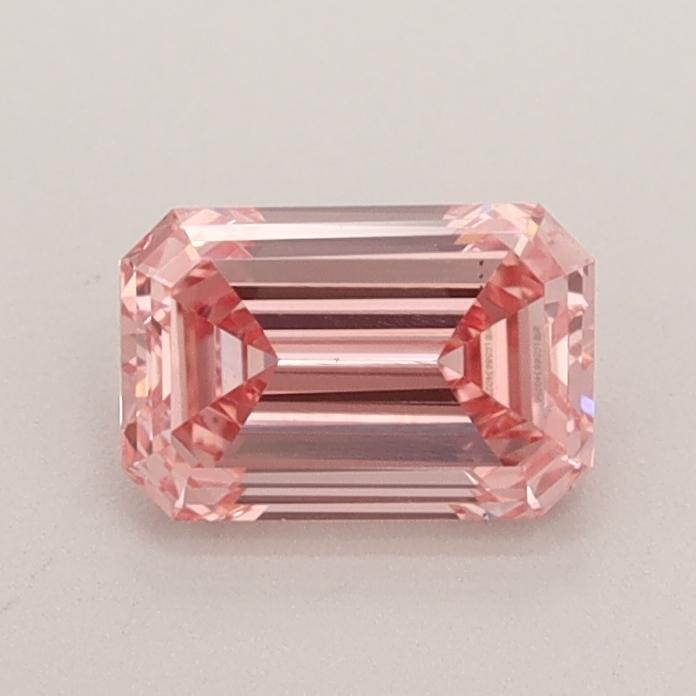 0.70 Ct. Fancy Intense  Pink Emerald Lab Grown Diamond
