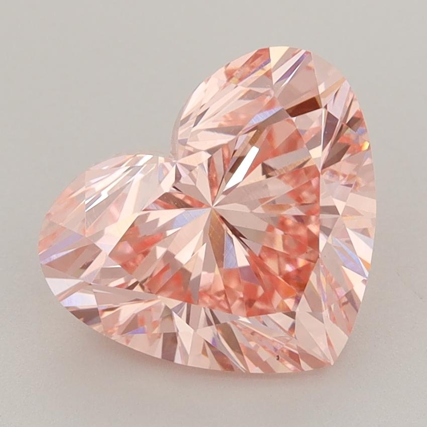3.30 Ct. Fancy Vivid  Pink Heart Lab Grown Diamond