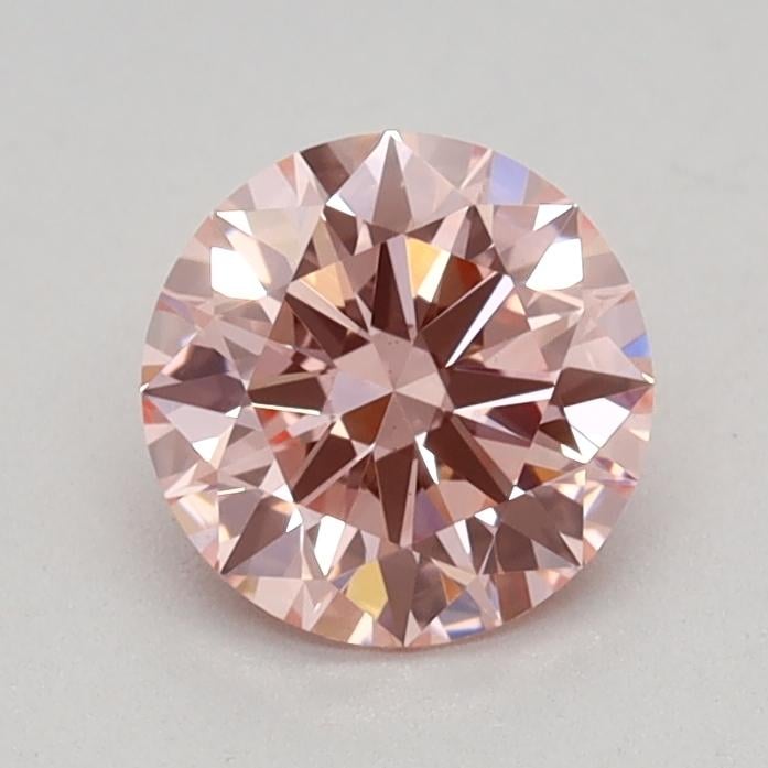 0.61 Ct. Fancy Vivid Pink Round Lab Grown Diamond