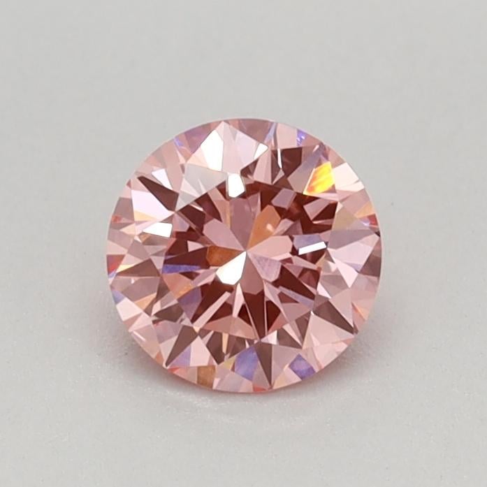 0.38 Ct. Fancy Vivid Pink Round Lab Grown Diamond