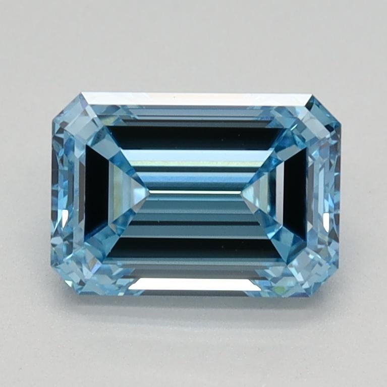 1.15 Ct. Fancy Intense Blue Emerald Lab Grown Diamond