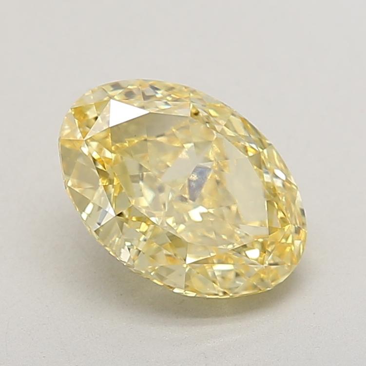 2.32 Ct. Fancy Intense Yellow Oval Lab Grown Diamond
