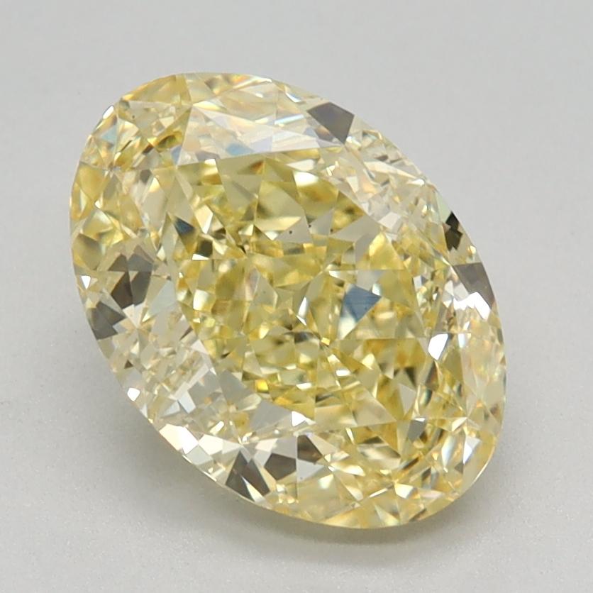 1.86 Ct. Fancy Vivid Yellow Oval Lab Grown Diamond