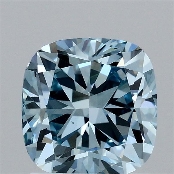 1.51 Ct. Fancy Intense Blue Cushion Lab Grown Diamond