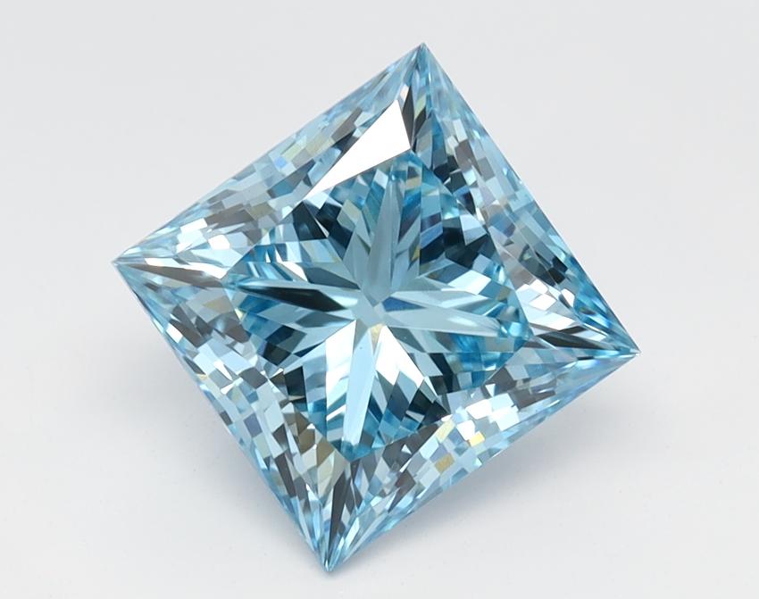 2.03 Ct. Fancy Vivid Blue Princess Lab Grown Diamond