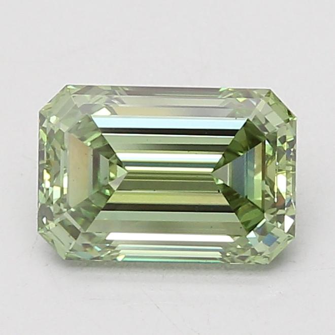 2.10 Ct. Fancy Vivid Green Emerald Lab Grown Diamond