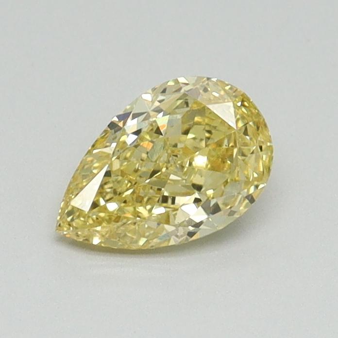 0.52 Ct. Fancy Intense Yellow Pear Lab Grown Diamond