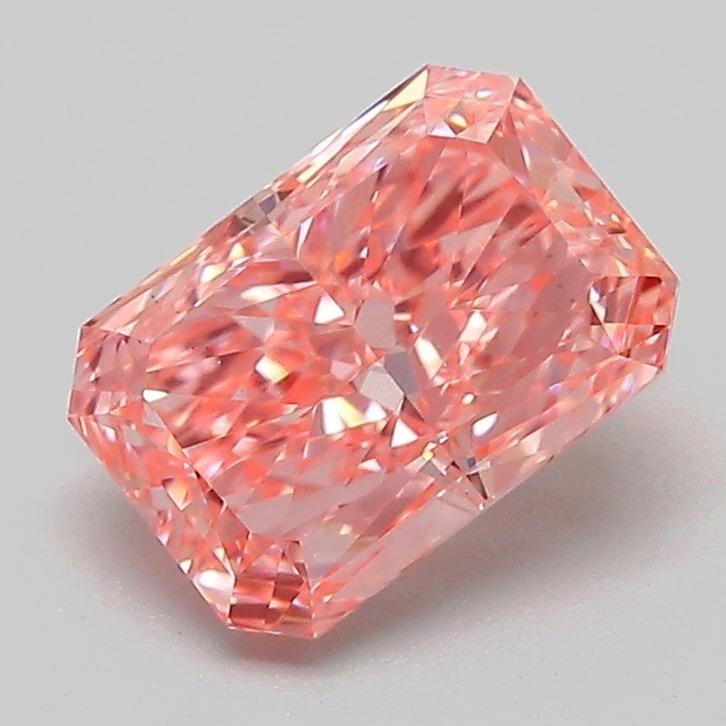 1.59 Ct. Fancy Vivid Pink Radiant Lab Grown Diamond