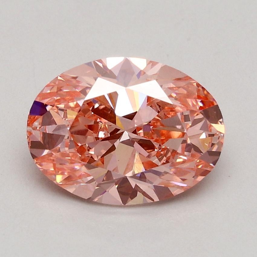 1.50 Ct. Fancy Intense Pink Oval Lab Grown Diamond