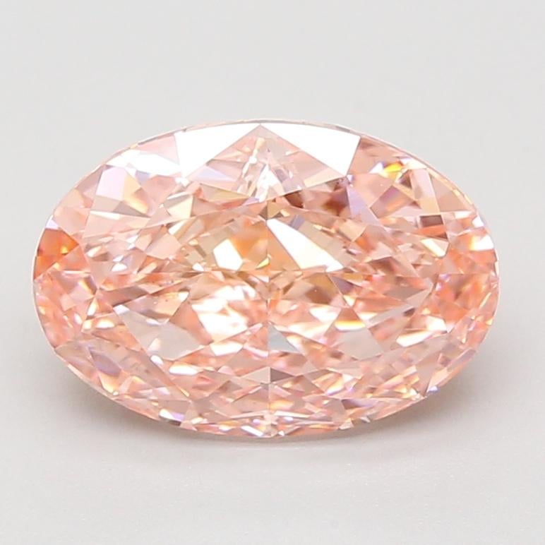 3.53 Ct. Fancy Vivid Pink Oval Lab Grown Diamond
