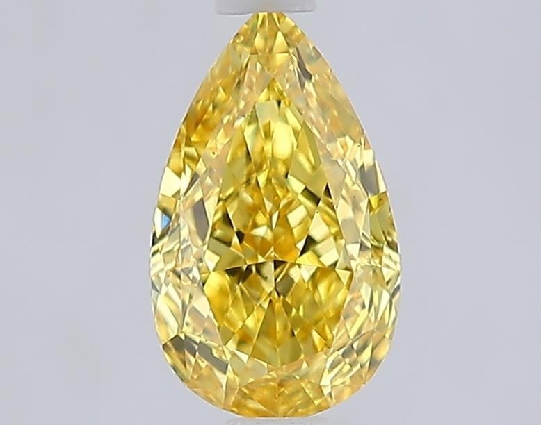 1.08 Ct. Fancy Vivid Yellow Yellow Pear Lab Grown Diamond