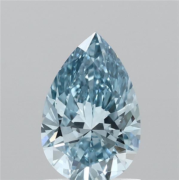 1.08 Ct. Fancy Vivid Blue Pear Lab Grown Diamond