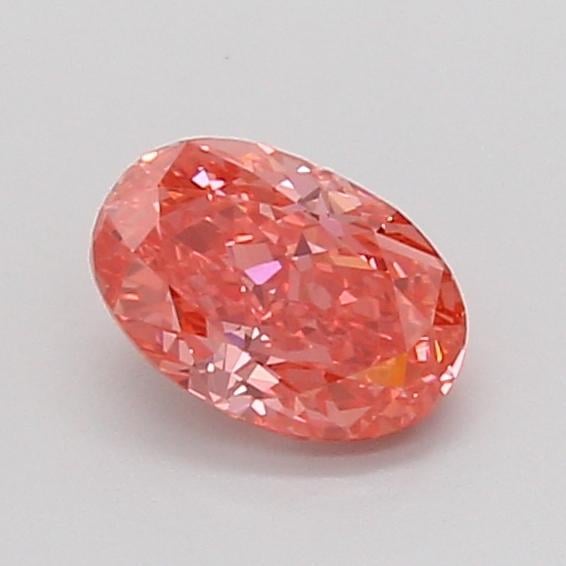 0.76 Ct. Fancy Vivid Pink Oval Lab Grown Diamond