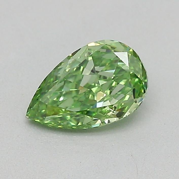 0.30 Ct. Fancy Vivid  Green Pear Lab Grown Diamond