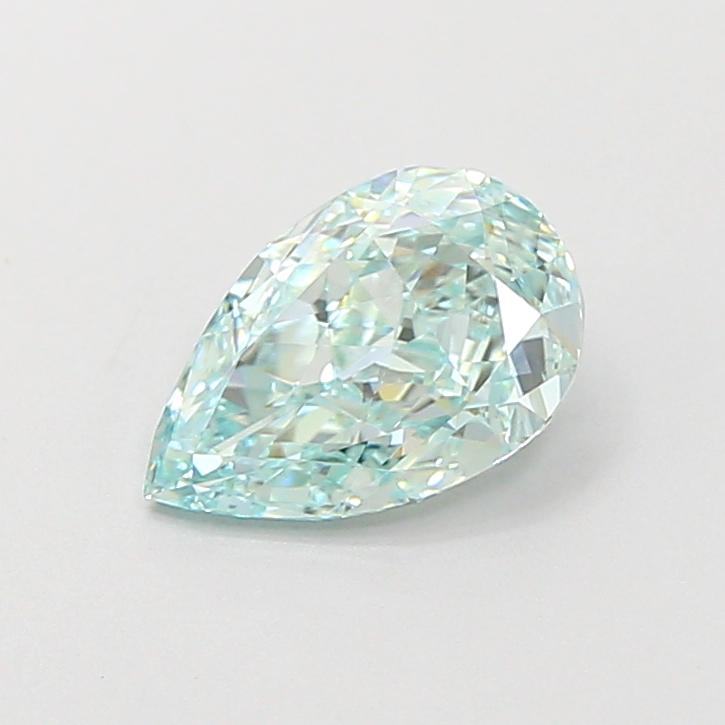 1.06 Ct. Fancy Vivid  Green Pear Lab Grown Diamond
