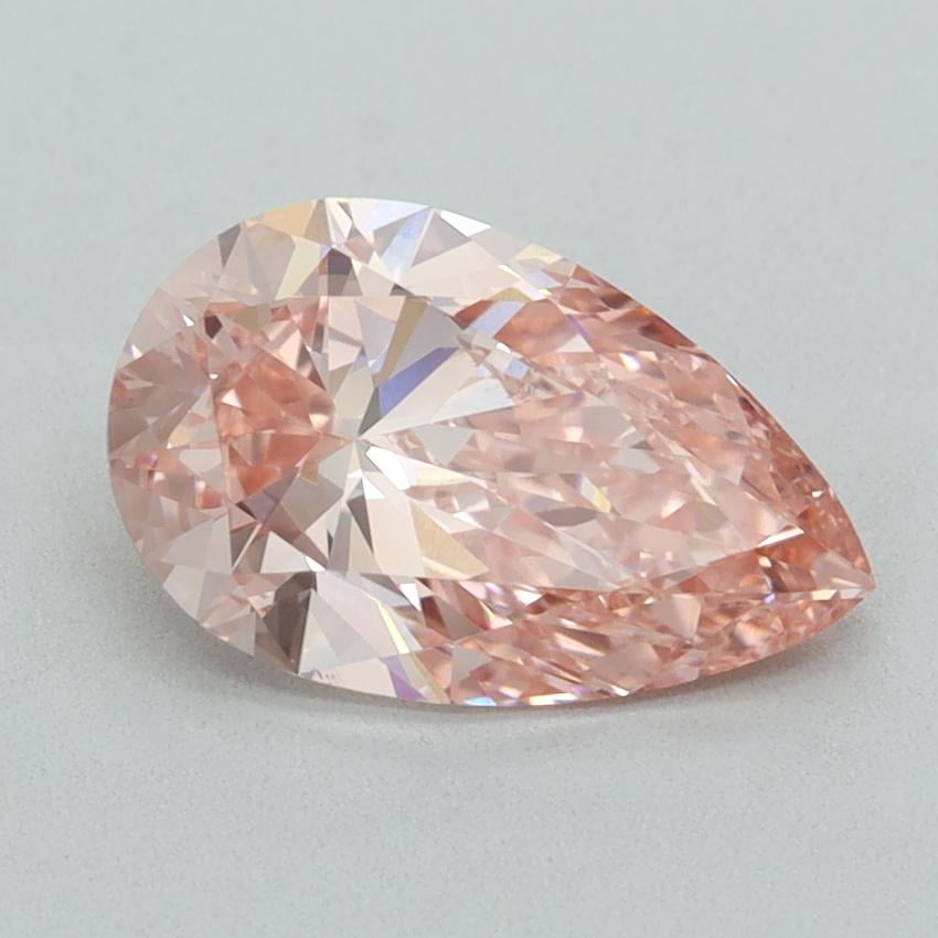 2.11 Ct. Fancy Intense  Pink Pear Lab Grown Diamond