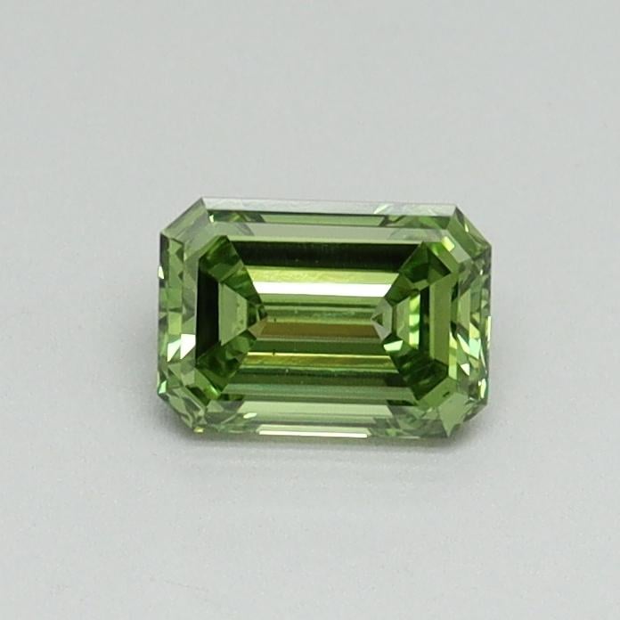 0.38 Ct. Fancy Vivid Green Emerald Lab Grown Diamond