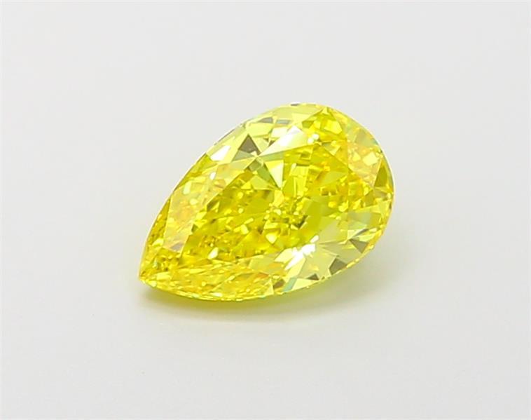 1.00 Ct. Fancy Vivid Yellow Pear Lab Grown Diamond