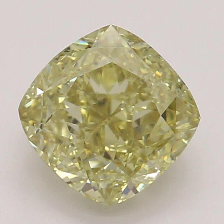 0.71 Ct. Fancy Brownish Greenish Yellow Cushion Diamond