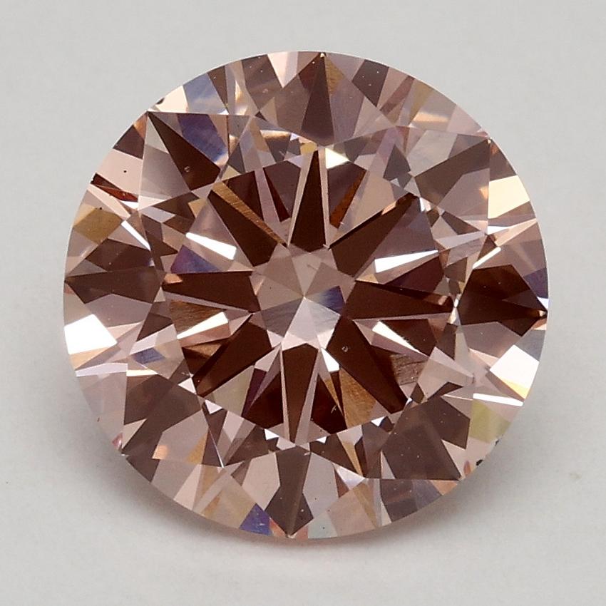 2.20 Ct. Fancy Intense Pink Round Lab Grown Diamond