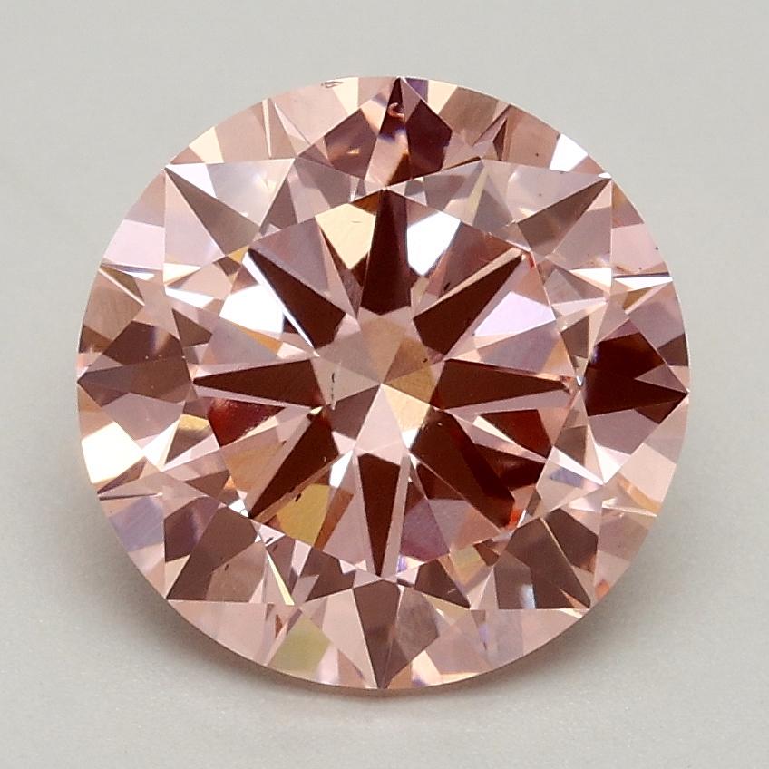 2.00 Ct. Fancy Intense Pink Round Lab Grown Diamond